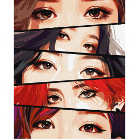 Картина за номерами Чарівні очі Ідейка KHO8400 40х50см