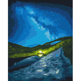 Картина за номерами BrushMe "Кемпінг під зірками © Roksolana Baran" 40х50см BS53751