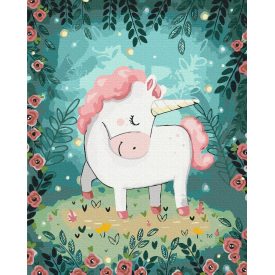 Картина за номерами BrushMe "Єдиноріг" 40х50см BS43586