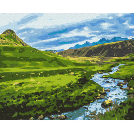 Картина за номерами BrushMe "Альпійський луг" 40х50см BS30094