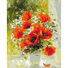 Картина за номерами BrushMe "Польовий букет маслом" 40х50см BS51975