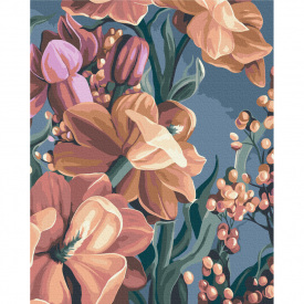 Картина за номерами Стилізована матіола. Диптих 2 Yana Biluhina Brushme BS53926 40x50 см