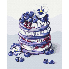 Картина за номерами BrushMe "Панкейки з лохиною © Anna Kulyk" 40х50см BS53589