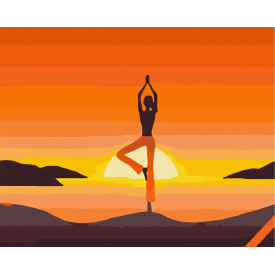 Картина за номерами BrushMe "Асана. Йога" 40х50см BS34817