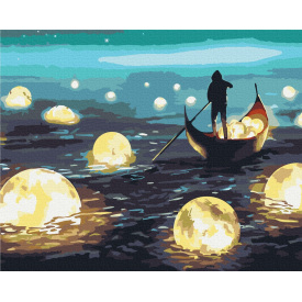 Картина за номерами BrushMe "Місячна прогулянка" 40х50см BS51420