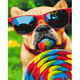 Картина за номерами BrushMe "Літній песик" 40х50см BS28854