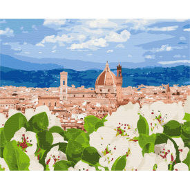 Картина за номерами BrushMe "Квіткова Флоренція" 40х50см BS52640