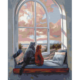 Картина за номерами BrushMe "Пейзаж для котиків" 40х50см BS52220