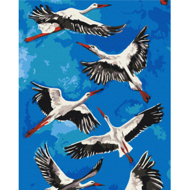 Картина за номерами BrushMe "Лелеки © Каріна Зіміна" 40х50см BS53770