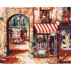 Картина за номерами BrushMe "Паризька вулиця" 40х50см BS7254