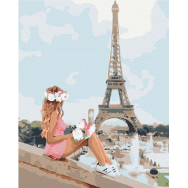 Картина за номерами BrushMe "Літом в Парижі" 40х50см BS36130