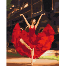 Картина за номерами BrushMe "Пристрасна балерина" 40х50см BS33808