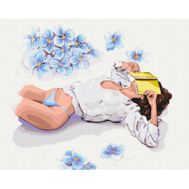 Картина за номерами BrushMe "Перерва на читання © Alla Berezovska" 40х50см BS53810