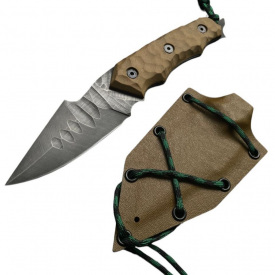 Нож туристический Gorillas BBQ Крыса сталь 50х14мф KN90 Коричневый (5177)