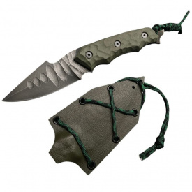 Нож туристический Gorillas BBQ Крыса сталь 50х14мф KN89 Оливковый (5176)