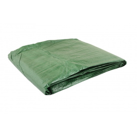 Тент MASTERTOOL GM 3х4 м двосторонній 130 г/м² хакі/срібло (89-1304)