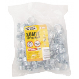 Хомути черв'якові MASTERTOOL GM American type 8 мм 8-12 мм 50 шт (20-1900)