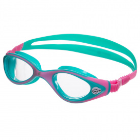 Очки для плавания MadWave M041104 Розовый-Голубой