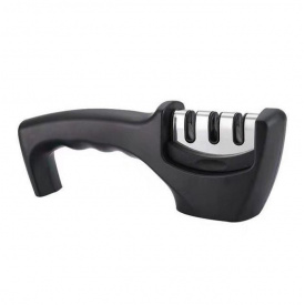 Точилка для ножей ручная RIAS Sharpener с тремя видами заточки Black (3_03119)