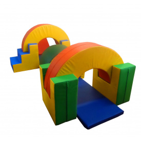 Дитячий спортивний ігровий тренажер з м'яких модулів Тиа-Спорт Хто швидше 11 шт