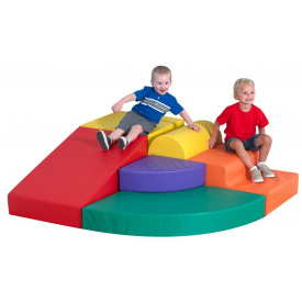 Ігровий набір з м'яких модулів зі спуском Тиа-Спорт Блок-6 7 шт Різнокольоровий