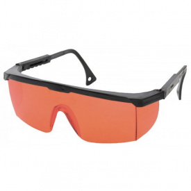 Окуляри захисні КОМФОРТ червоні з регульованими дужками MASTERTOOL GM (82-0605)
