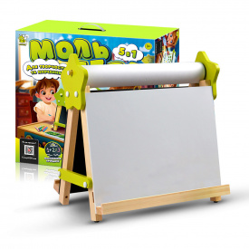 Мольберт дитячий настільний Lumik Двосторонній для творчості та навчання 5в1 Білий (LMA5N)