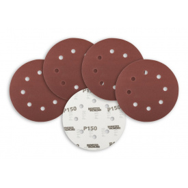 Коло шліфувальне на липучці MASTERTOOL GM 180 мм зерно 150 5 шт (08-1815-H)