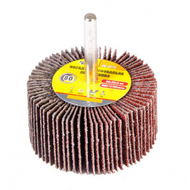 Коло шліфувальне пелюсткове зерно 80 60*30 мм зі стрижнем 6 мм MASTERTOOL GM (08-2278)
