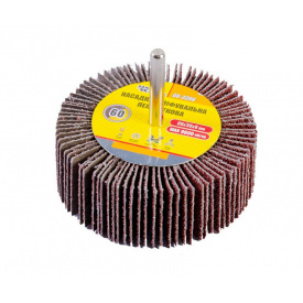 Коло шліфувальне пелюсткове зерно 60, 80*30 мм зі стрижнем 6 мм MASTERTOOL GM (08-2286)