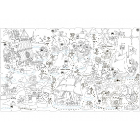 Шпалери - розмальовки Pasportu Піратська карта 60х100см 201-198490