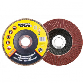 Диск шліфувальний пелюстковий Т27 зерно 100 125*22 мм MASTERTOOL GM (08-2210)