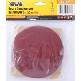 Коло шліфувальне на липучці 125 мм зерно 240 10шт MASTERTOOL GM (08-2524)