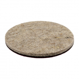 Коло полірувальне MASTERTOOL GM на липучці з натуральної повсті жорстке вологостійке 6 мм Ø 125 мм набір 5 шт