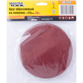 Коло шліфувальне на липучці 125 мм зерно 150 10шт MASTERTOOL GM (08-2515)