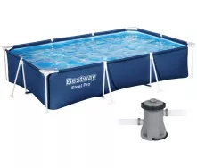 Каркасный бассейн Bestway 56411 300х201х66 см с картриджным фильтром
