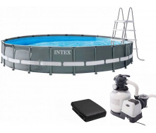 Intex Каркасний басейн Intex 26334 ULTRA XTR (610х122 см) з піщаним фільтром, сходами, підкладкою і тентом