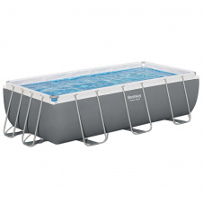 Каркасный прямоугольный бассейн 404х201х100 см Bestway 56441 с картриджным фильтром и лестницей