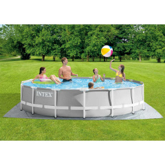 Каркасный бассейн Intex 26724 457х107 см с картриджным фильтром, лестницей и тентом Павлоград