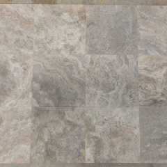 Travertine Травертин Серый Silver Filled&amp;Honed Premium 1,2*40,6*40,6 см Нова Прага