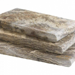 Travertine Плитка з травертину Da Vinci Silver Brushed Первомайськ