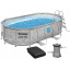 Каркасний басейн Bestway Ротанг 56714 427х250х100 см з картриджним фільтром сходами і захисним тентом Луцьк