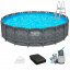 Bestway Каркасний басейн Bestway Grey 561KC (549х132 см) з піщаним фільтром, тентом та драбиною Чернигов