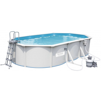 Збірний басейн 610х360х120 см Bestway Hydrium 56369 з пісочним фільтром сходами та тентом
