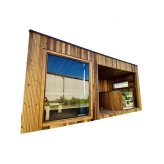 Сауна с чаном на дровах или электрическим спа бассейном от Thermowood Production