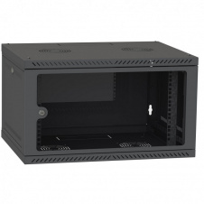 Шкаф настенный Ipcom 6U, 600*450, RAL9005 (СН-6U-060х045-ДС-9005)