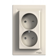 Двойная розетка Schneider Electric Asfora EPH9700123 Бородянка