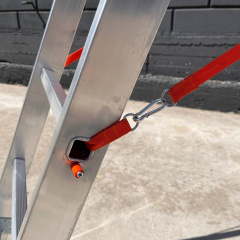 Драбина алюмінієва трисекційна 8 м на 12 сходинок Стандарт Молочанськ