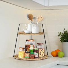 Полка угловая кухнная для специй или ванной комнаты и пренадлежностей,стойка на два яруса настольная SW00510 Бердянск