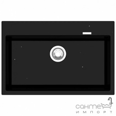 Прямоугольная кухонная мойка Fabiano Quadro 78x51 Antracit антрацит